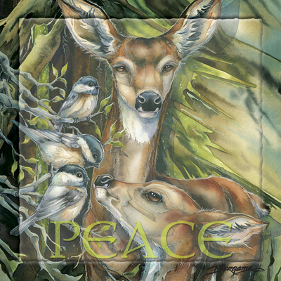 Bergsma Gallery Press :: Products :: Art Cards :: Hooved Animals :: Hooved  Animals :: Deer / You Are So Deer To Me - Art Card